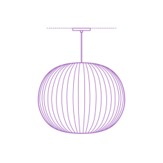 Fixtures Pendant Lights Nelson Ball Pendant Stencil Svg Design File, Free Vectors File